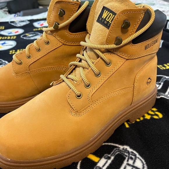 WOLVERINE BOOTS; SIZE 11; worn ONCE;  LIKE NEW; NO WEAR; new $165; now $79! - Picture 4 of 16